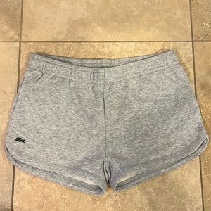 NWT Lacoste shorts size 6 heather gray